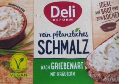 Pflanzliches Schmalz von Deli Reform