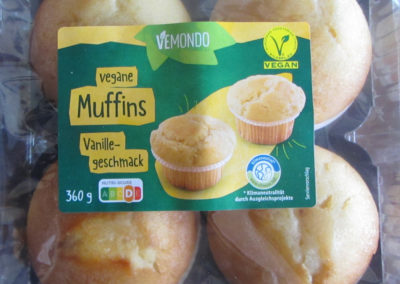 Vegane Muffins Vanillegeschmack