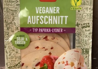 Veganer Aufschnit-Paprika-Lyoner